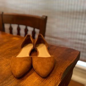 Forever 21 Faux Suede Pointed-Toe Flat